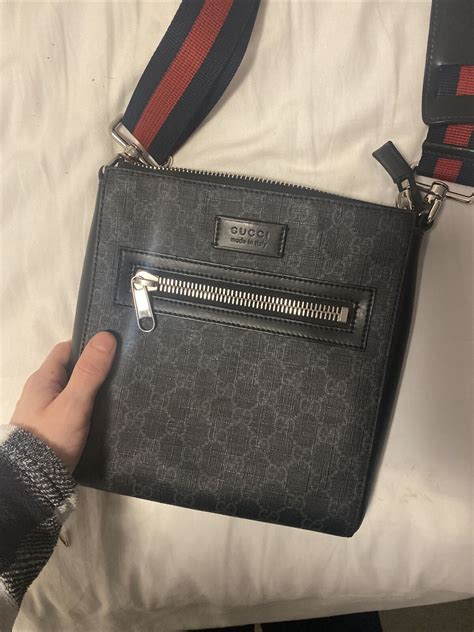 messager bag gucci|authentic gucci messenger bag.